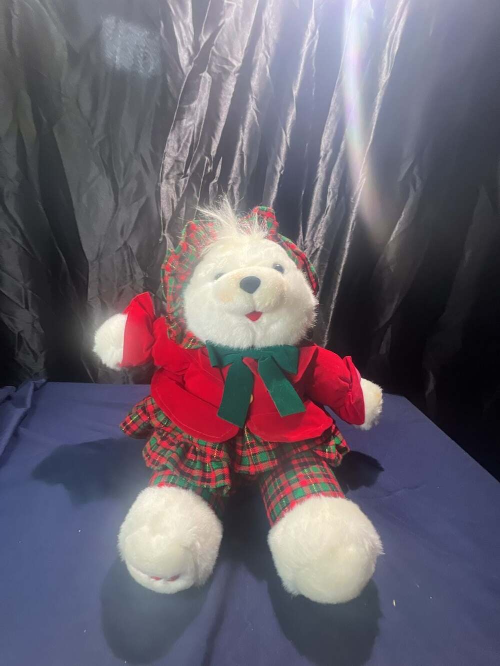 Vintage Teddy bear 1993 Charles Dickens Christmas Carol Plush 17.5" W/Tags Kmart